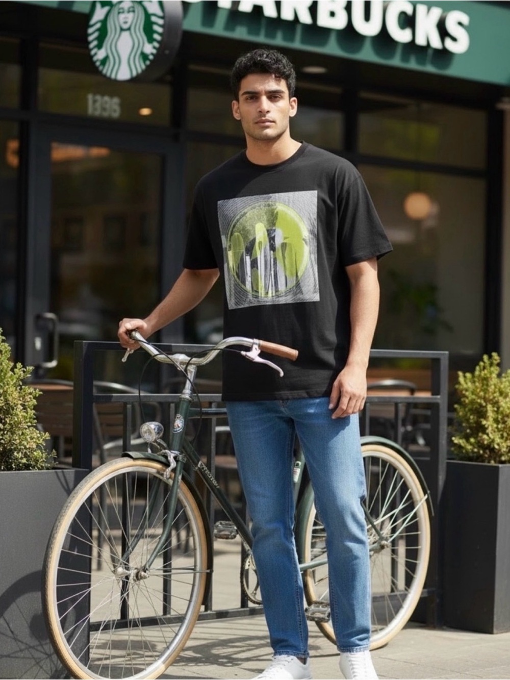 👛(ANY 2/$30) RIPZONE Black|Green Short Sleeve Graphic Tee VIDEO